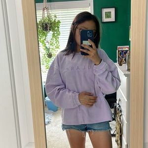 Purple Tulane Sweater